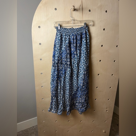 $345 Maje Women’s Blue Printed Viscose Elasticated Skirt Size 36, US Women’s S - Picture 10 of 11